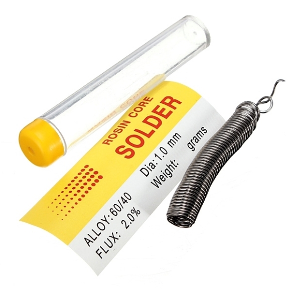 Afbeeldingen van 1,0 mm soldeerdraad (60/40 Tin / harsflux) Rosin Core soldeerdispenserbuis