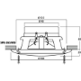 Afbeeldingen van Monacor inbouwluidspreker  SPE-265/WS