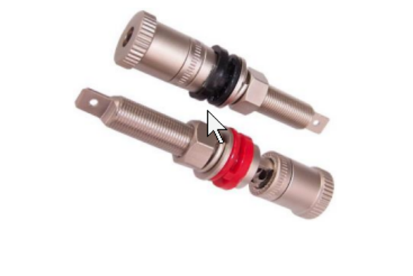 Afbeeldingen van Binding Post M9  pair, 26 mm Satin Nickel Plated