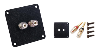 Afbeeldingen van Powder Coated Single Binding Post Plate Set M8